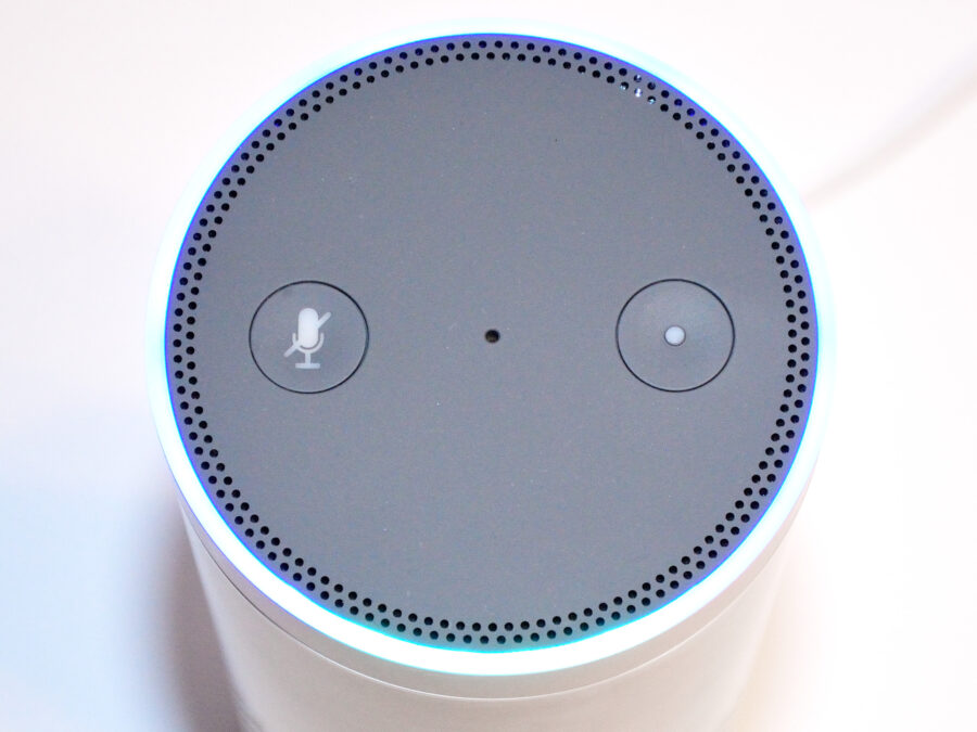 Amazon Echo & Echo Dot - Unboxing - Echo von oben